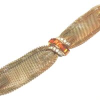 Emmons gold tone mesh bracelet