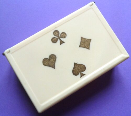 celluloid playing cards box