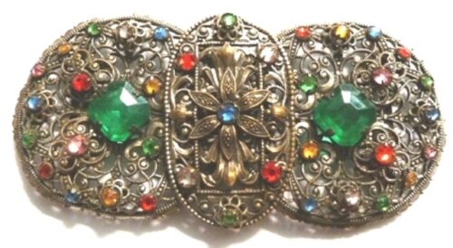 Czech filigree belt buckle