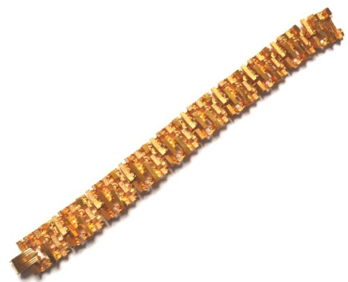 Modernist gilt bracelet