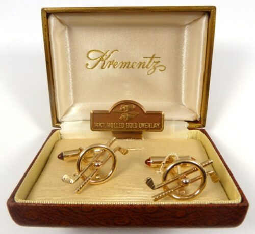 Krementz golfing cufflinks