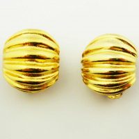 KJL gilt clip earrings