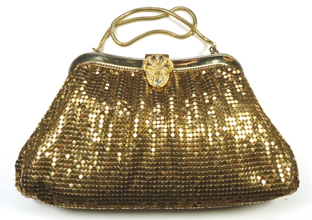 VINTAGE 1940S WHITING & DAVIS Gold Talon Zip Mesh Bag Purse £57.60 -  PicClick UK