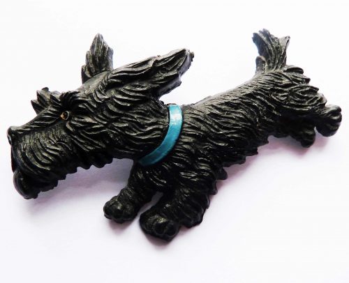 scottie dog black celluloid