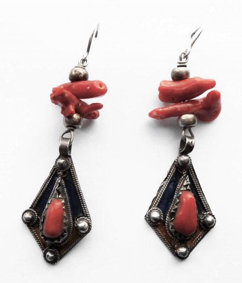 Berber coral earrings