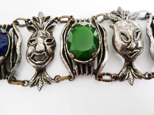 Miracle masks faces bracelet vintage