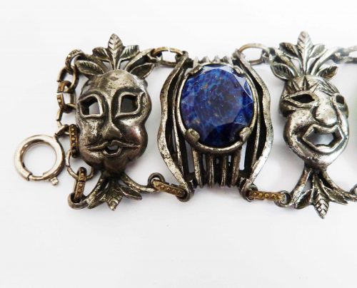 vintage Miracle masks faces bracelet