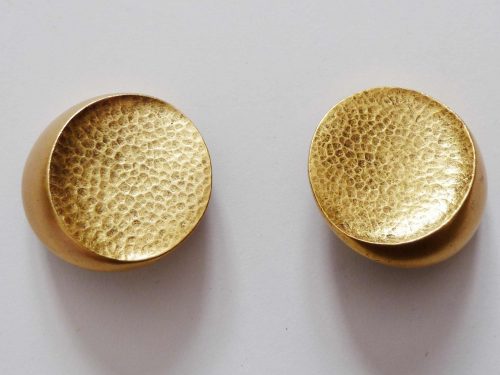 YSL gold tone clip earrings