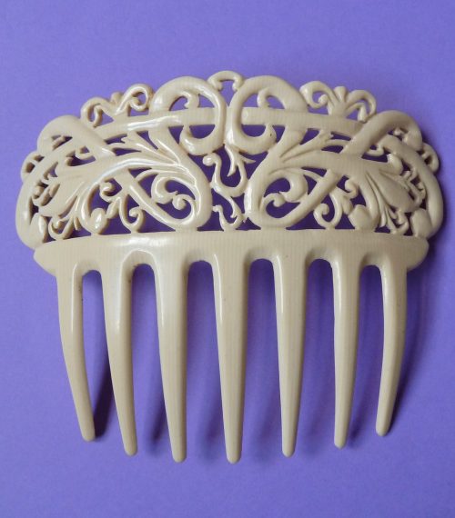 ivorine hair comb 2