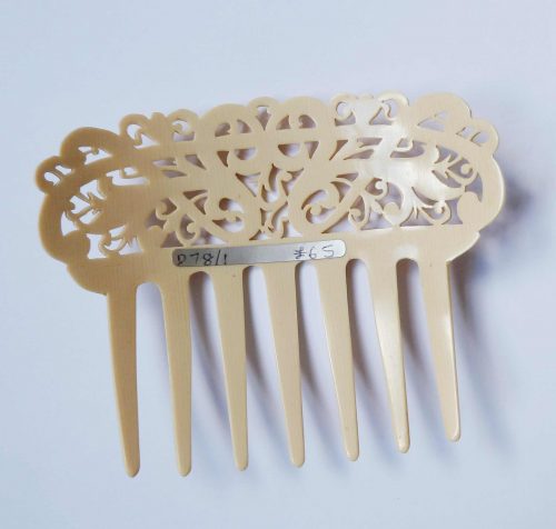 ivorine hair comb bck