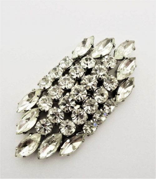 large diamante dress clip