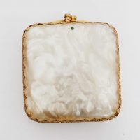 faux mother of pearl compact