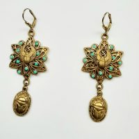 Egyptian style vintage earrings