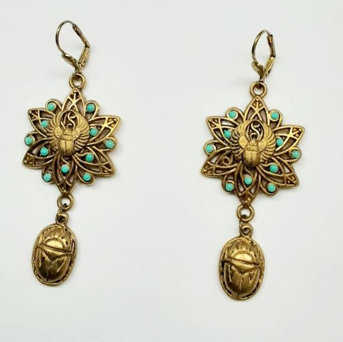 Egyptian style vintage earrings