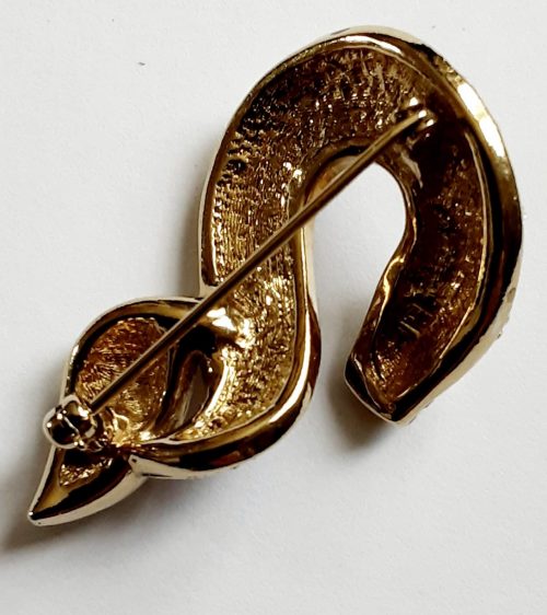 A & S snake brooch back