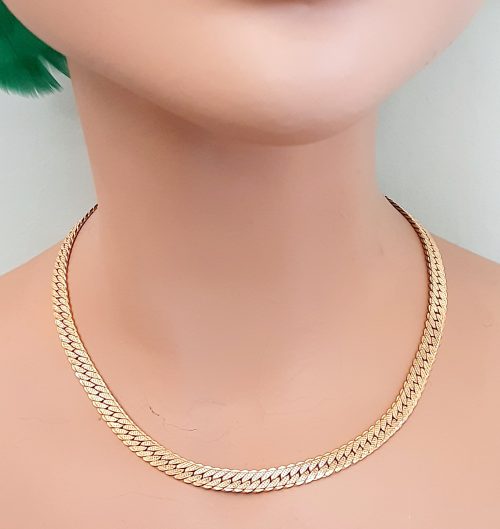 Monet gilt necklace on dummy