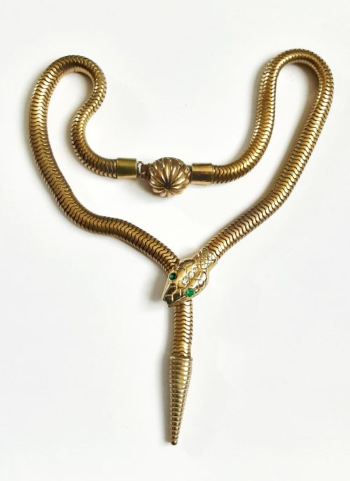 Jewelcraft snake necklace