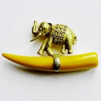 Ken Lane elephant brooch