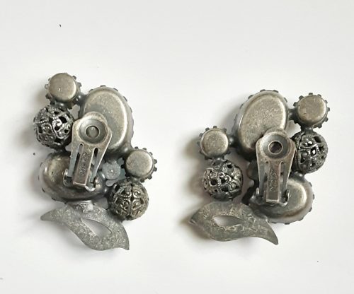 Askew vintage clip earrings backs