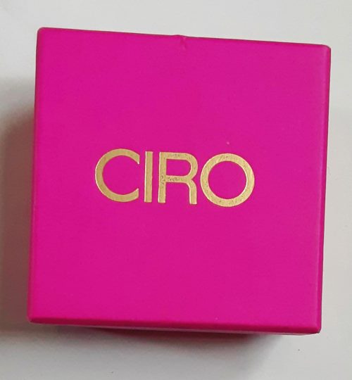 Ciro pearls enamel clip earrings with box