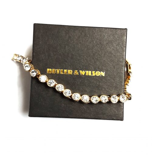 Butler & Wilson tennis bracelet and box