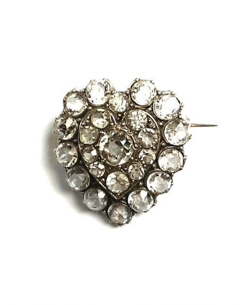 open backed diamante stones brooch