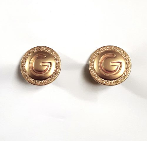 Parfums Gres gold tone clip earrings