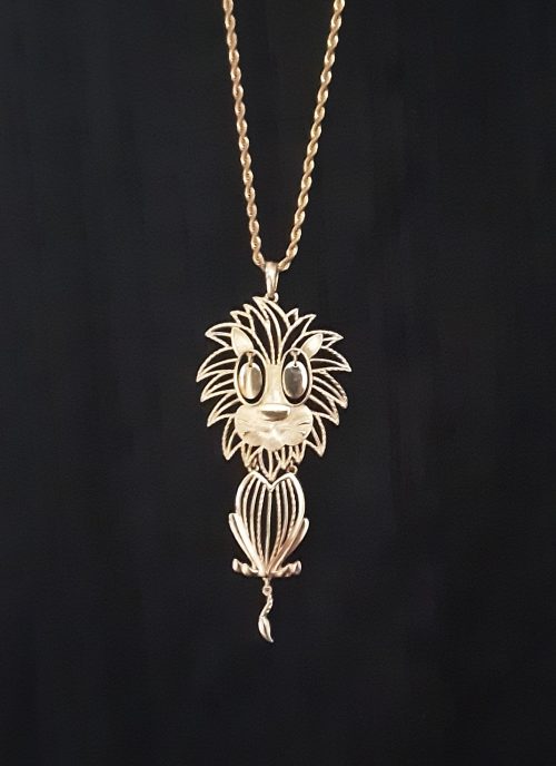 Alan lion pendant necklace vintage