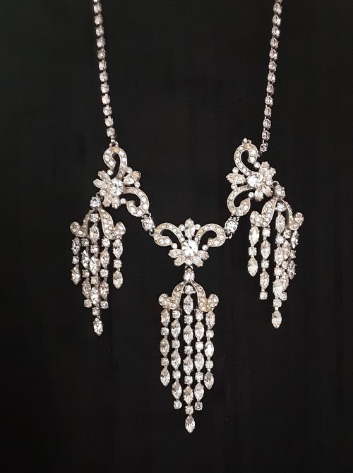 Schiaparelli diamante necklace vintage