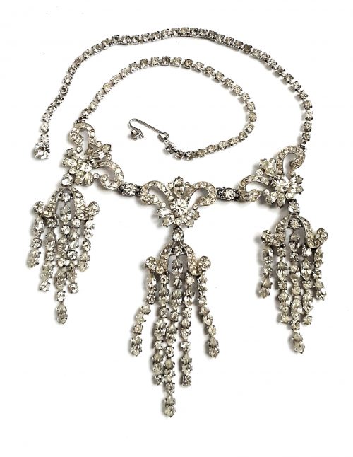 Schiaparelli diamante necklace vintage