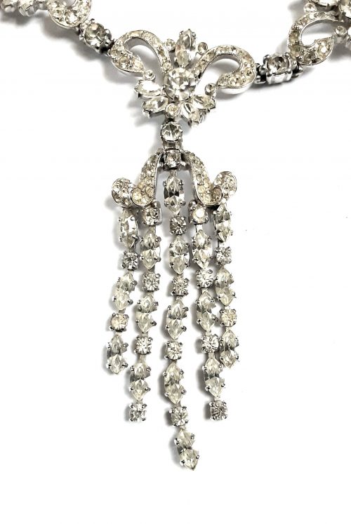 Schiaparelli diamante necklace drop