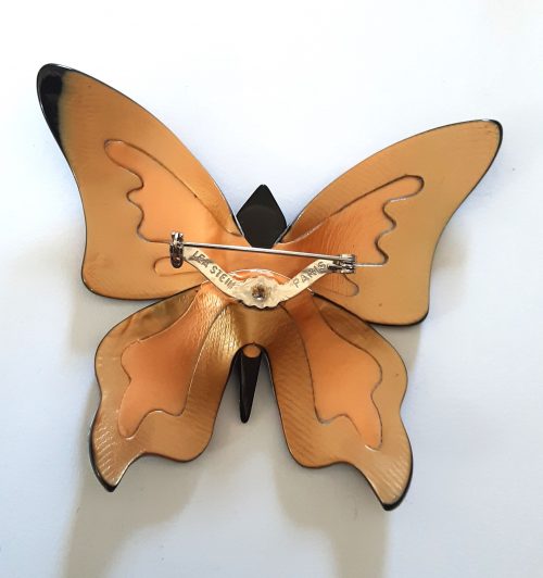 Lea Stein brooch large butterfly back