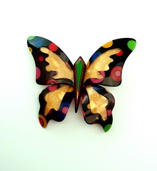 Lea stein brooch larg butterfly 2