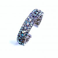 blue stones open bangle2