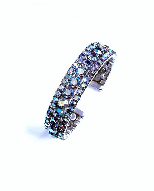 blue stones open bangle2