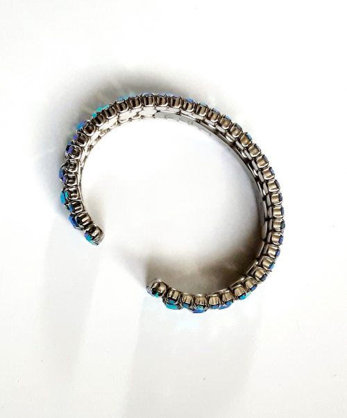 blue stones open bangle 3