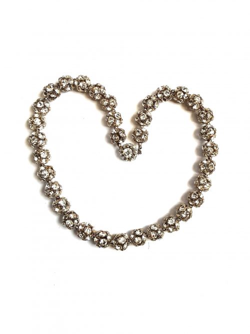 diamante balls necklace 1