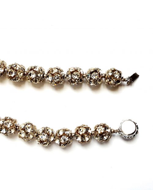 diamante balls necklace clasp