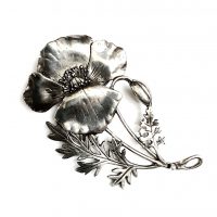 MASJ flower brooch