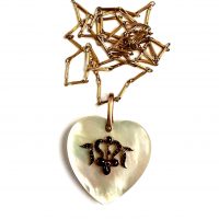 MOP heart pendant