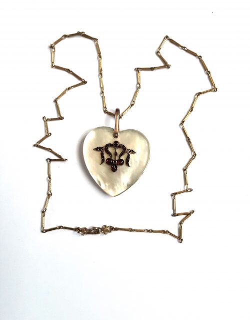 MOP heart pendant