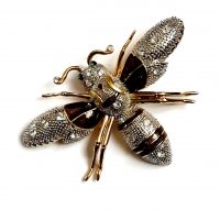 large bug brooch